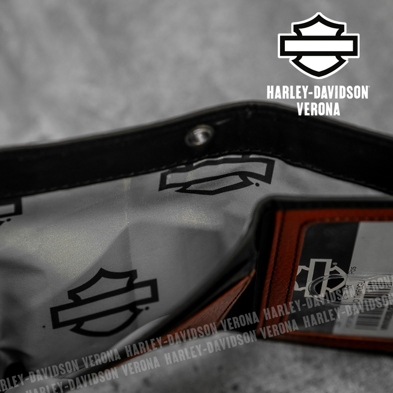 Portafoglio Harley-Davidson® Center Block Trifold Orange - immagine 6