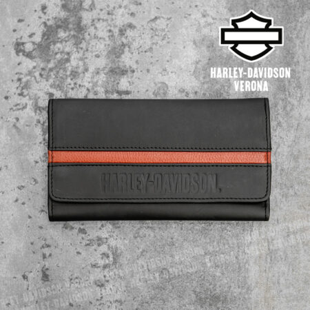 Portafoglio Harley-Davidson® Center Block Trucker Black