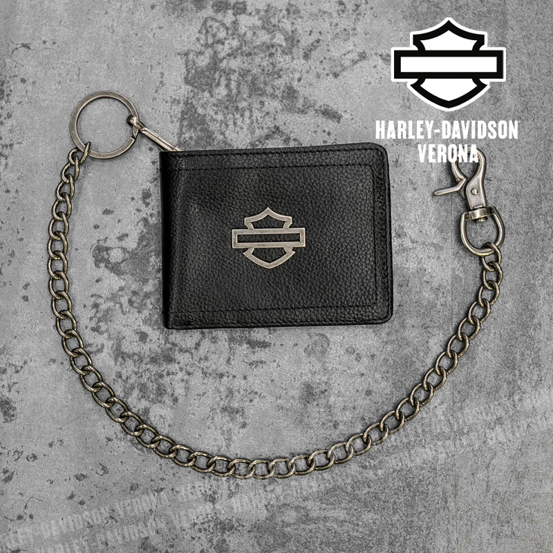 Portafoglio con catena Harley-Davidson® Open B&S Slim