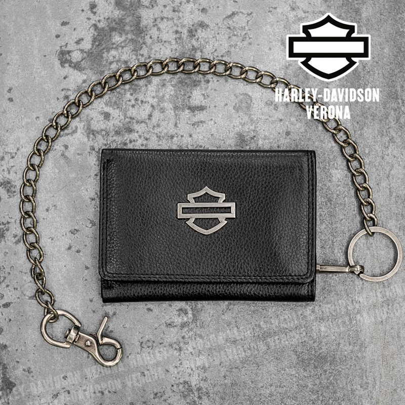 Portafoglio con catena Harley-Davidson® Open B&S Med