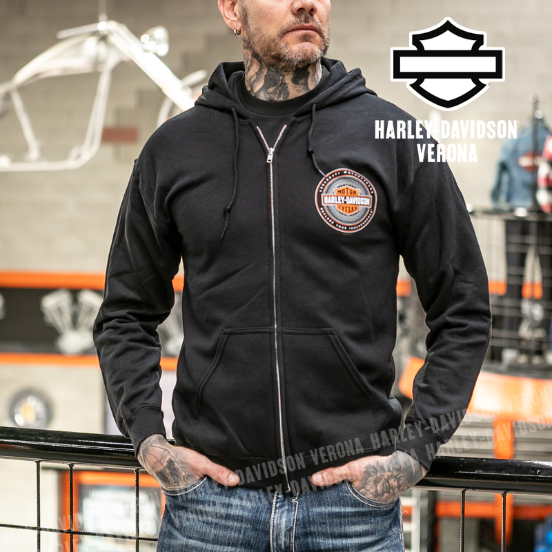 Felpa zippata H-D® Romeo&Giulietta Orbit