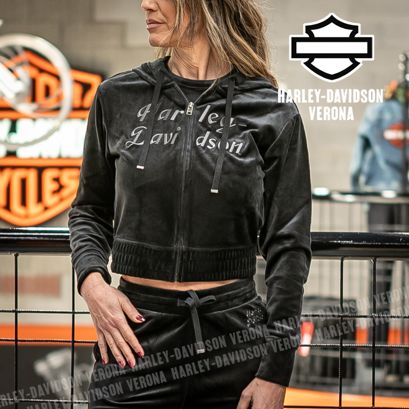 Felpa con cappuccio Harley-Davidson® Velvet Black