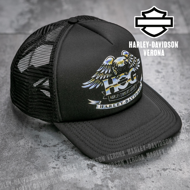 Cappellino Harley-Davidson® Trucker Electric Eagle H.O.G.