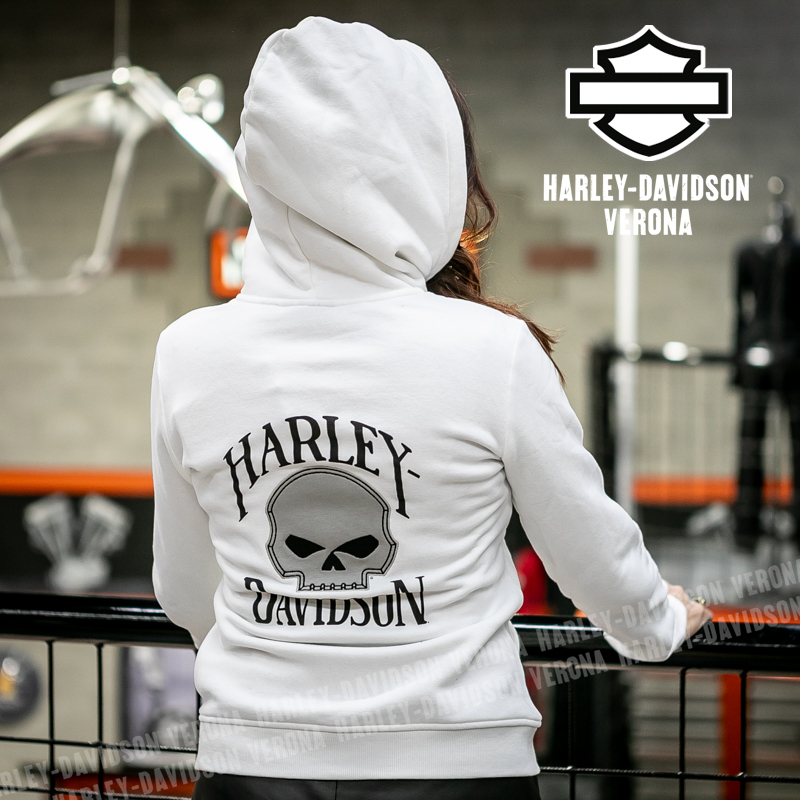 Felpa zippata con cappuccio Harley-Davidson® Willie G Skull
