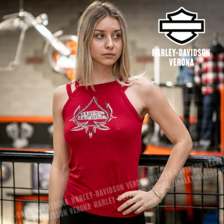 Canotta Harley-Davidson® Bling Spades - Chili Pepper