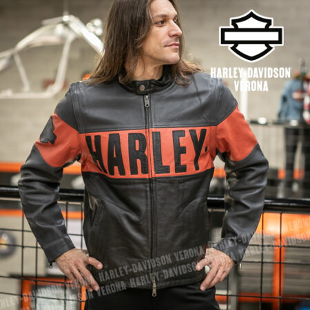 Giacca in pelle Harley-Davidson® Essential Convertible