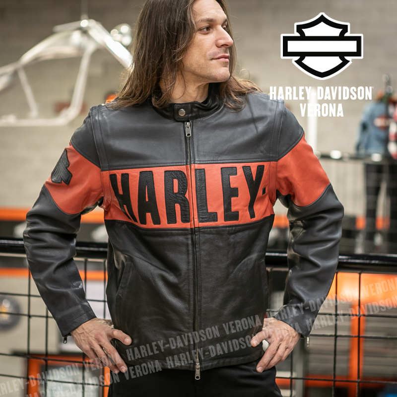 Giacca in pelle Harley-Davidson® Essential Convertible