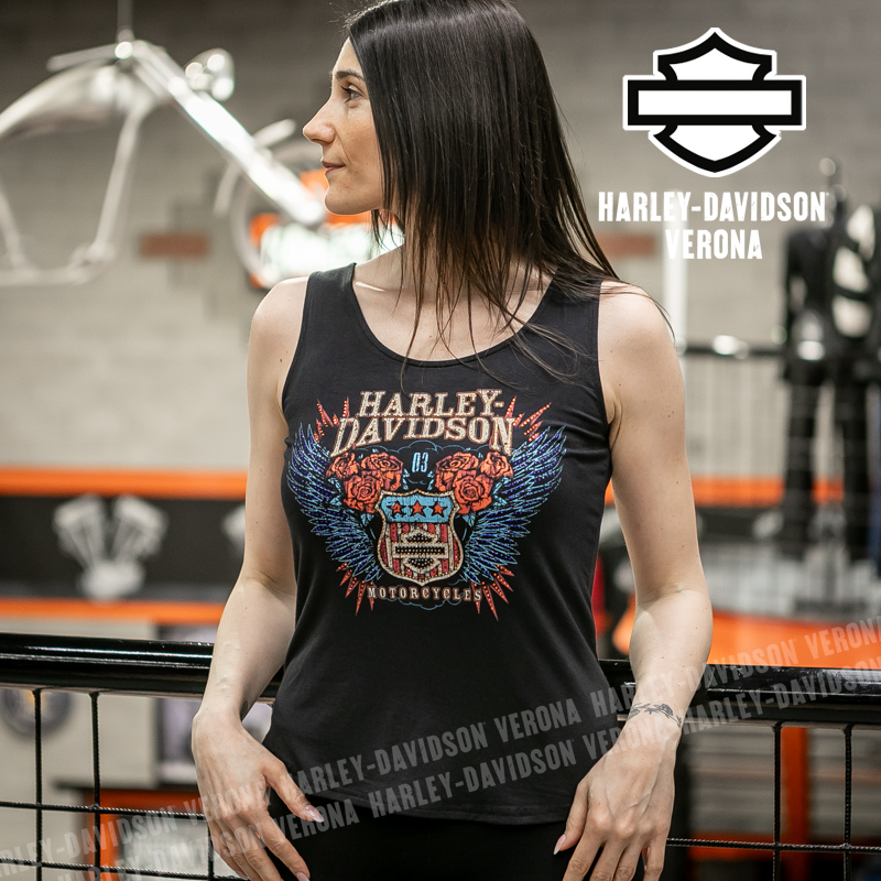 Canotta Harley-Davidson® Bling Road Trip - Harley Black