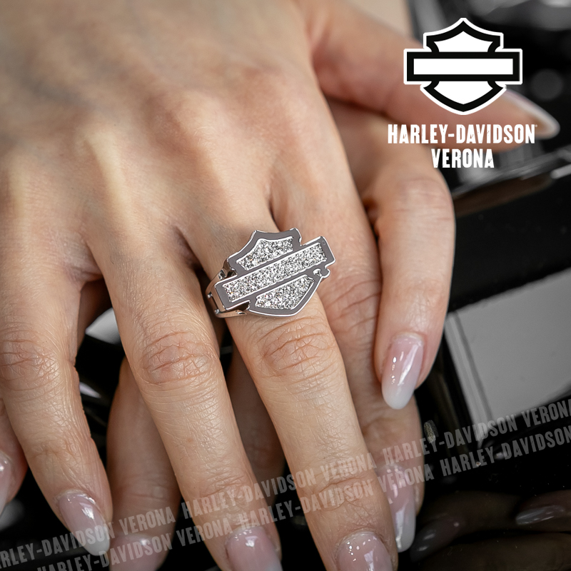 Anello Harley-Davidson® Pavé B&S