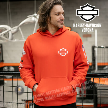 Felpa unisex con cappuccio Harley-Davidson® Factory Racing Team - Orange