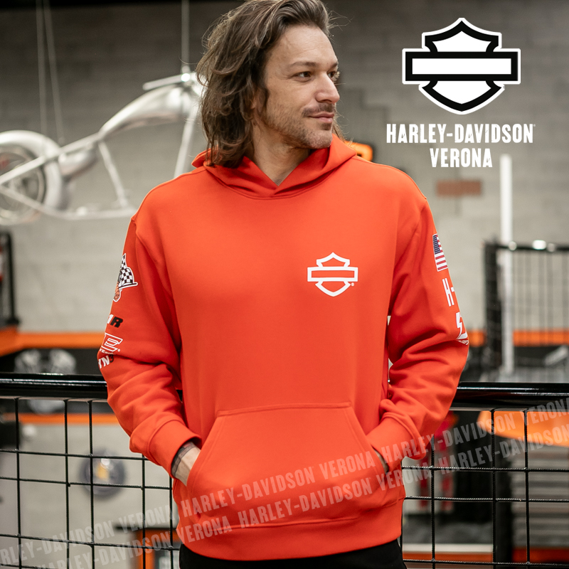 Felpa unisex con cappuccio Harley-Davidson® Factory Racing Team - Orange