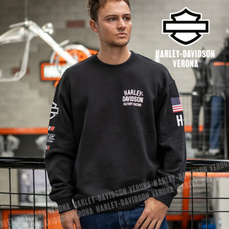 Felpa girocollo unisex Harley-Davidson® Factory Racing Team - Black