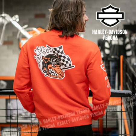 Felpa girocollo unisex Harley-Davidson® Factory Racing Team - Orange