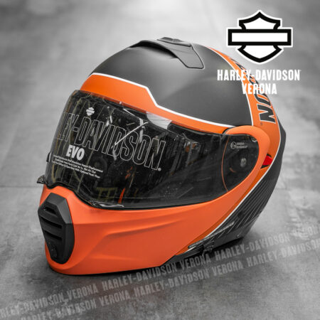 Casco modulare Harley-Davidson® EVO X17 Sunshield - Orange/Black