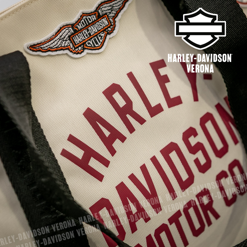 Borsa Vintage Patch Tote Harley-Davidson® color naturale - immagine 5