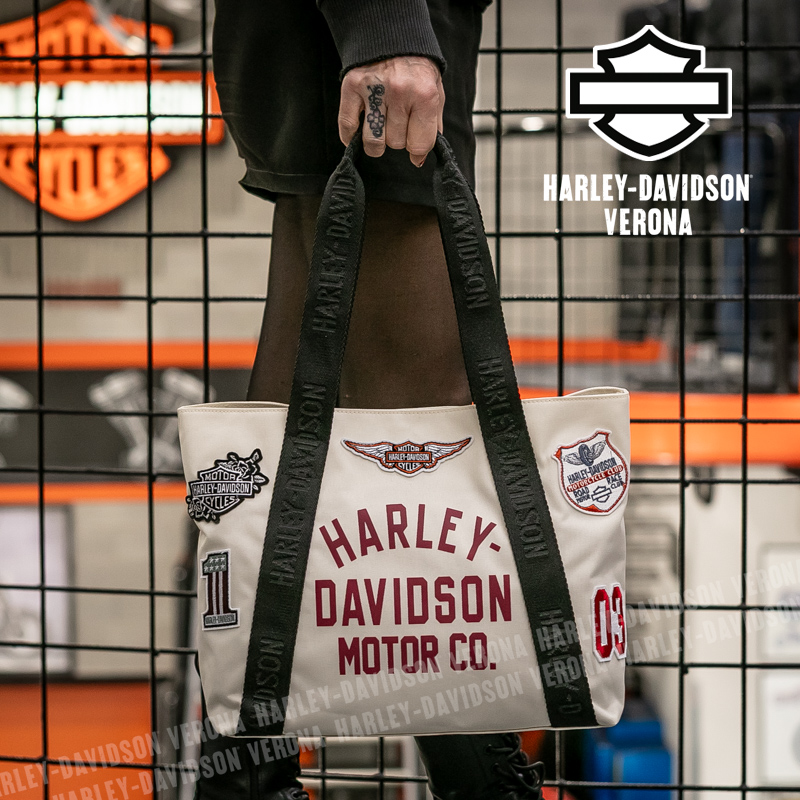 Borsa Vintage Patch Tote Harley-Davidson® color naturale