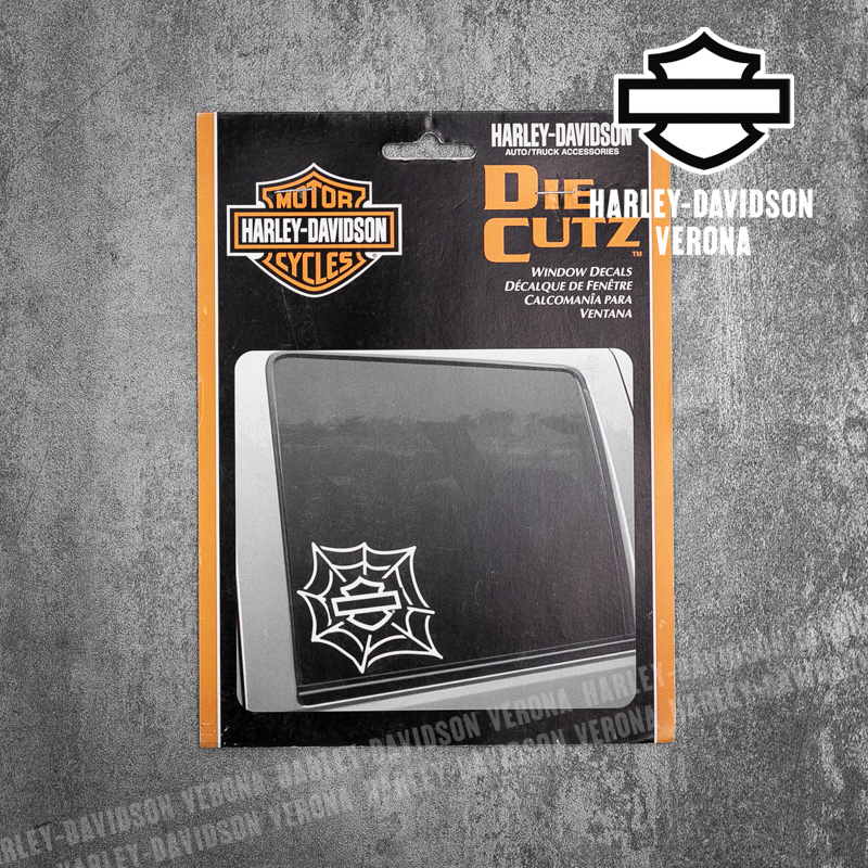 Adesivo Harley-Davidson® WHITE B&S W/SPIDERWEB LASSIC GRAPHIX