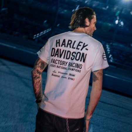 T-Shirt Harley-Davidson® Factory Racing Team #1 - White