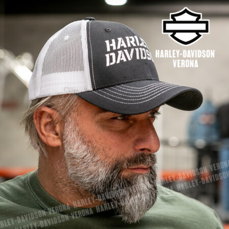 Cappellino H-D® Verona Dark Grit Black and White