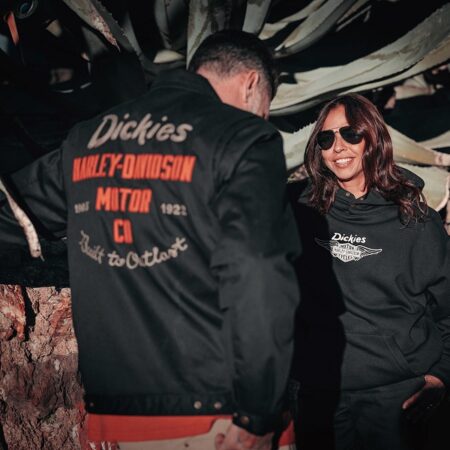 Felpa oversize unisex Winged Horseshoe Dickies® x Harley-Davidson® - Black