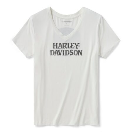 T-shirt Harley-Davidson® Willie G Skull Bling - Cloud Dancer