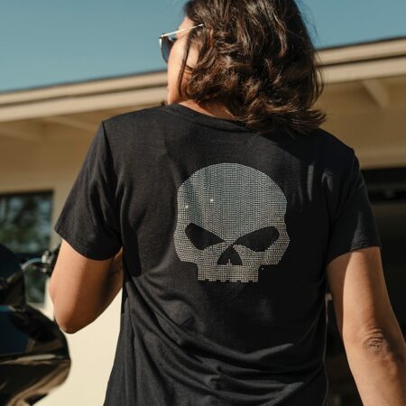 T-shirt Harley-Davidson® Willie G Skull Bling - Harley Black