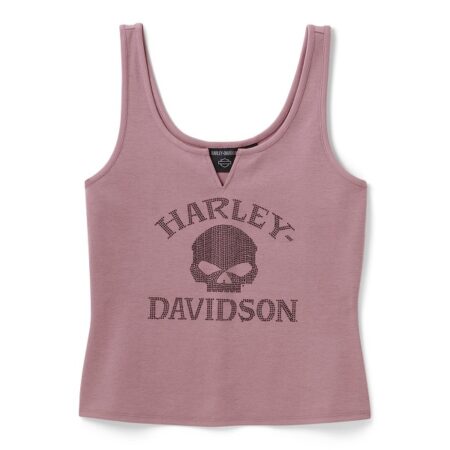 Canotta Harley-Davidson® Willie G Skull Bling - Nostalgic Pink