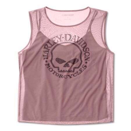 Top in rete Harley-Davidson® Willie G Skull Bling - Nostalgic Pink