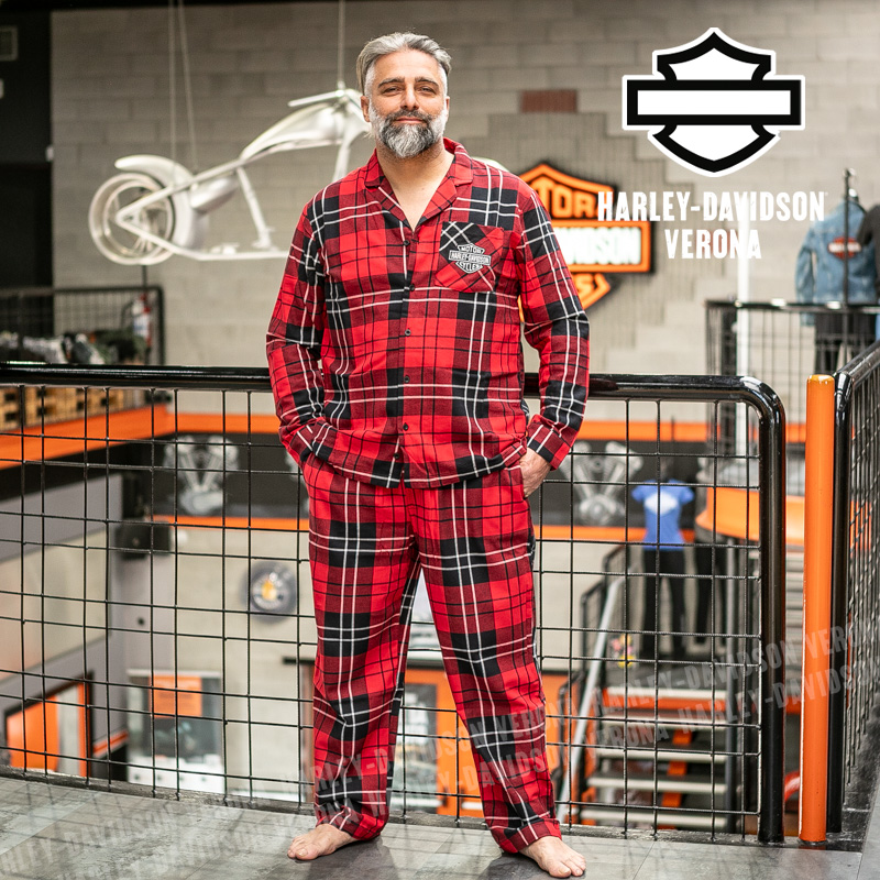 Pigiama da uomo Harley-Davidson® Bar & Shield Quadri