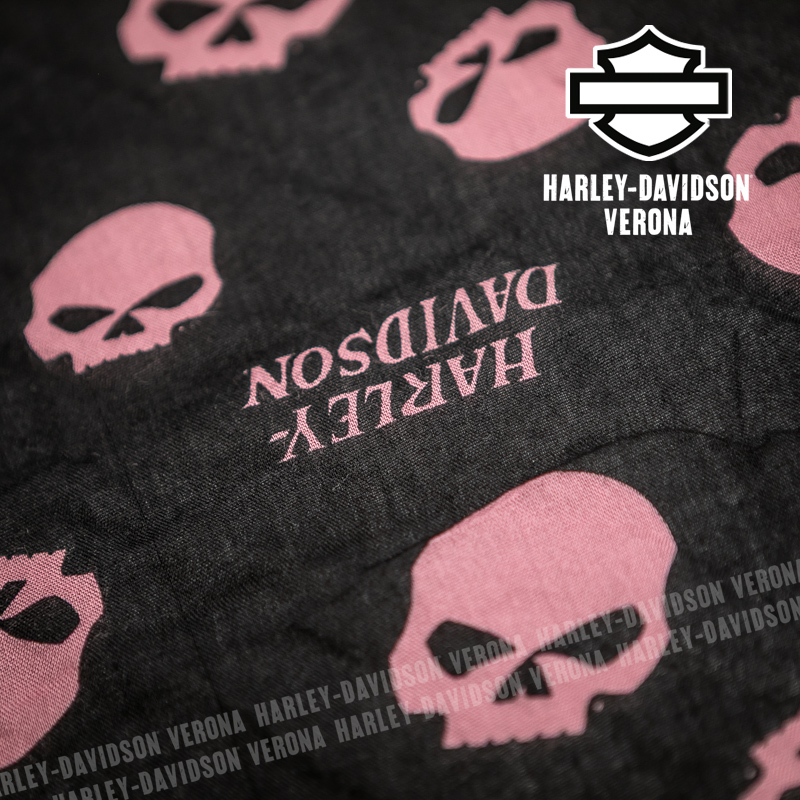 Foulard Harley-Davidson® Willie G - Harley Black / Nostalgic Pink - immagine 5