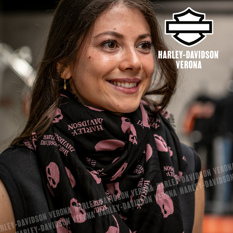 Foulard Harley-Davidson® Willie G - Harley Black / Nostalgic Pink