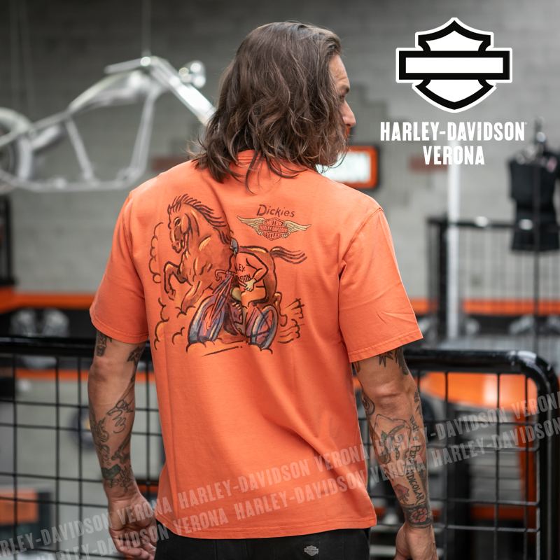 T-shirt Dickies® x Harley-Davidson® Horsepower Heavyweight - Vintage Orange