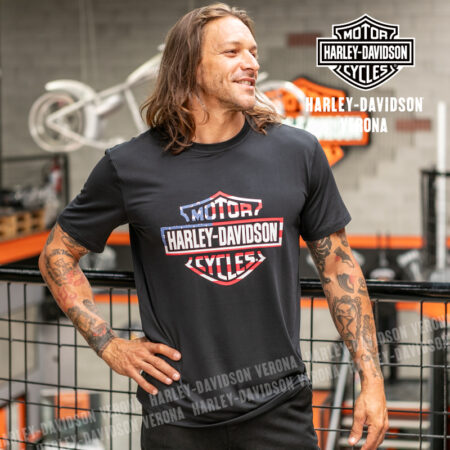 T-shirt Harley-Davidson® Star & Stripes - Harley Black