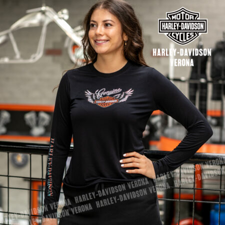 Maglia a maniche lunghe Harley-Davidson® Winged Bling