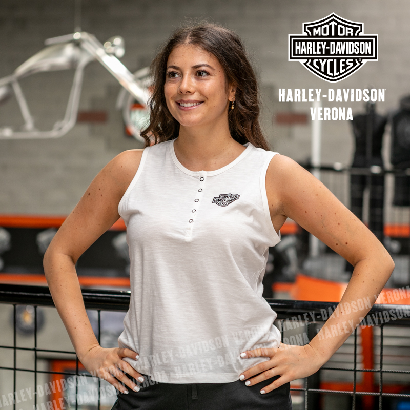 Canotta Harley-Davidson® Essential Henley - Cloud Dancer
