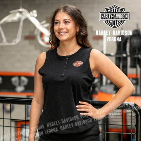 Canotta Harley-Davidson® Essential Henley – Harley Black