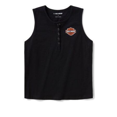 Canotta Harley-Davidson® Essential Henley – Harley Black