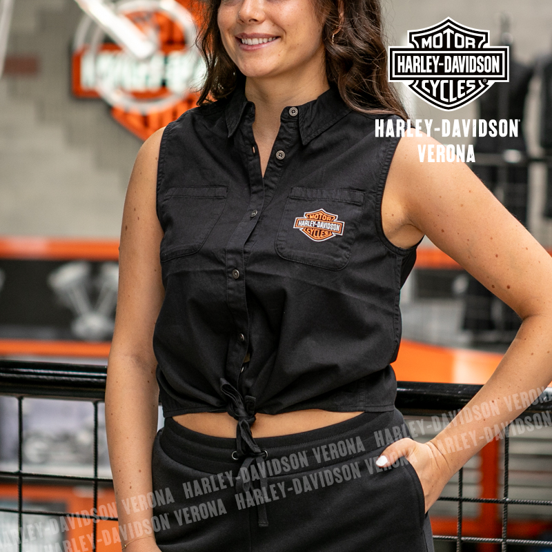 Camicia senza maniche Harley-Davidson® Essential Tie Front