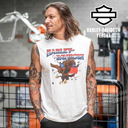 T-shirt senza maniche Harley-Davidson® Break Free - Cloud Dancer