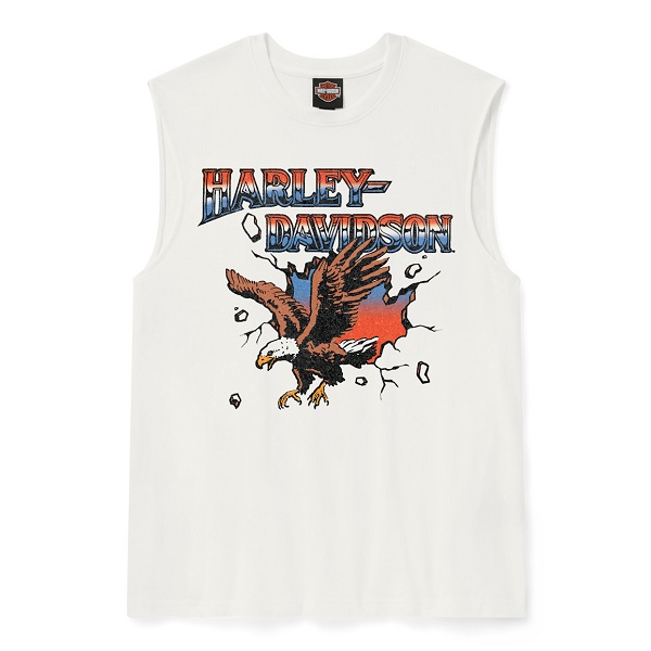 T-shirt senza maniche Harley-Davidson® Break Free - Cloud Dancer