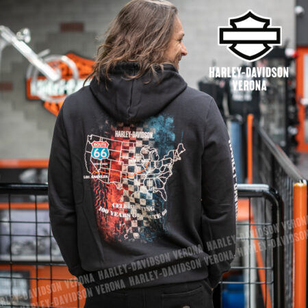 Felpa unisex a cappuccio Harley-Davidson® Route 66