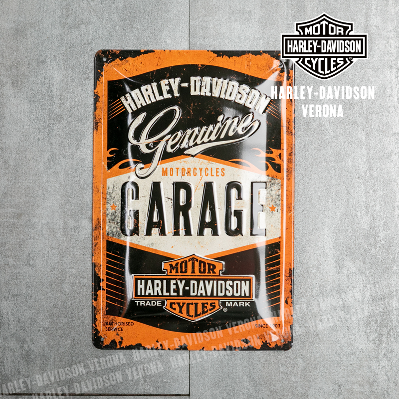 Insegna metallica Harley-Davidson® Garage
