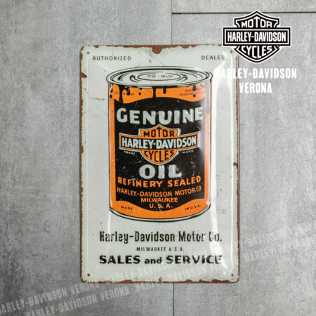 Insegna metallica Harley-Davidson® Genuine Oil Can