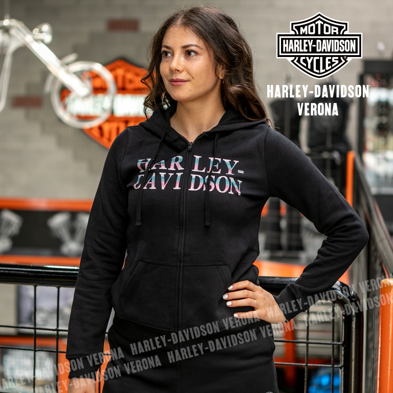 Felpa zippata Harley-Davidson® Ombre Bling