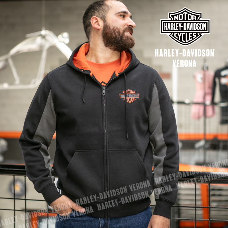 Felpa con cappuccio Harley-Davidson® Essential - Black & Asphalt