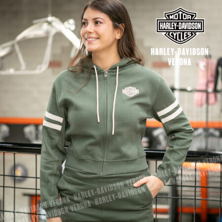 Felpa zippata con cappuccio Harley-Davidson® Essential – Thyme