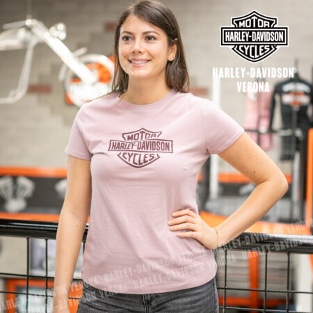 T-shirt Harley-Davidson® Standard Bar & Shield – Dusty Mauve