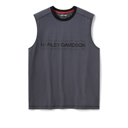 T-shirt senza maniche Harley-Davidson® Tech Coolmax® Colorblock Asphalt