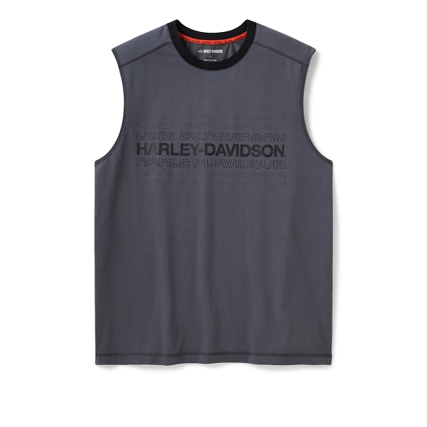 T-shirt senza maniche Harley-Davidson® Tech Coolmax® Colorblock Asphalt