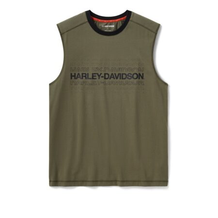 T-shirt senza maniche Harley-Davidson® Tech Coolmax® Colorblock Grape Leaf